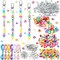 DIY Macaron Bead Keychain Kit - 696PCS Bag Charms Cute Beads Bracelet Necklace Making Craft Kits, Letter Beads for Jewelry Accessories Festival Party Gift Favor for Women Men